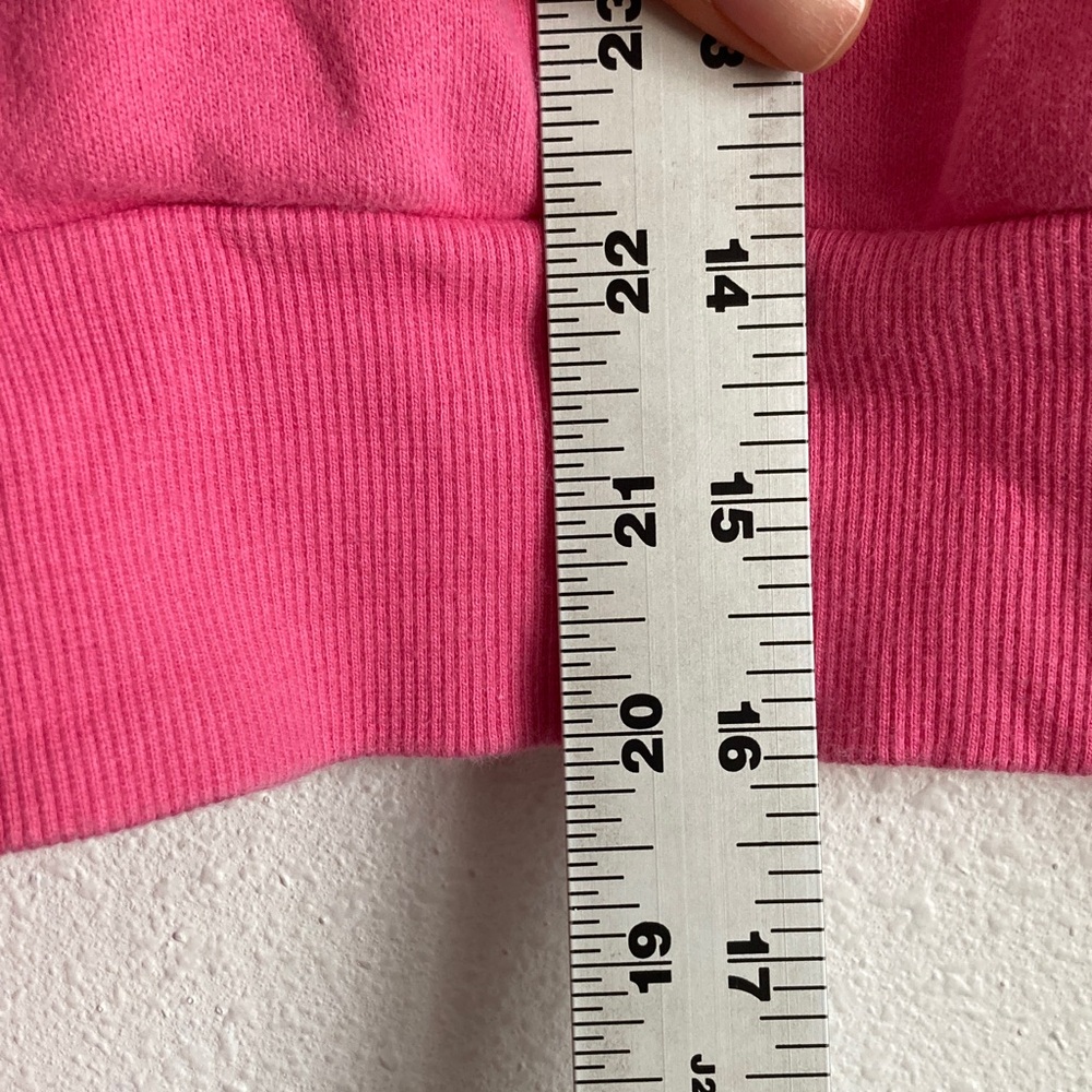Aritzia TNA Pink Quarter-Zip Cropped Sweatshirt - Picture 3 of 6